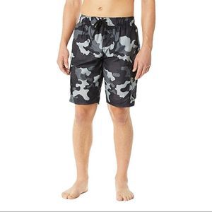 Kanu Surf Men's black Camo Swim Trunk S NWT